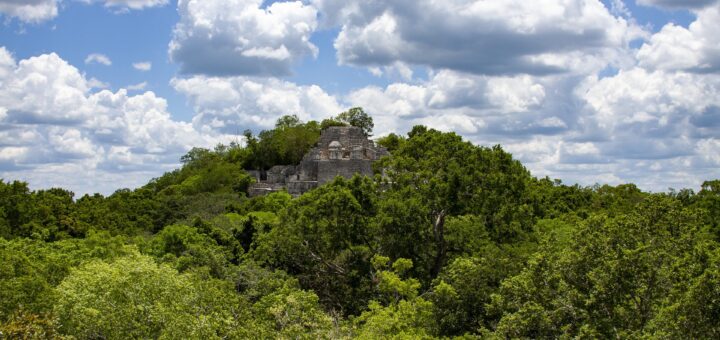 カンペチェ州カラクムルの古代マヤ都市と熱帯雨林保護区